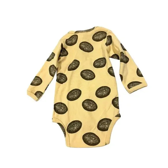 Kate Quinn Bodysuit Vintage Football 6-12 Long Sleeve Organic Gender‎ Neutral - Picture 2 of 3